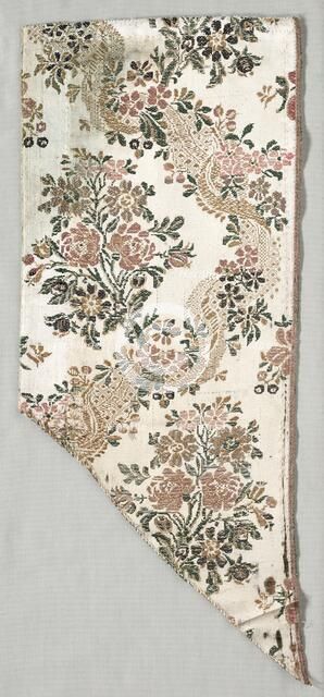 Textile Fragment, mid 1700s. Creator: Unknown.