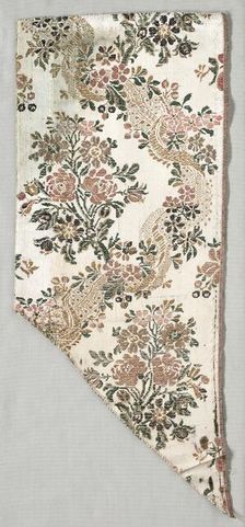 Textile Fragment, mid 1700s. Creator: Unknown