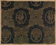 Textile Fragment, probably Iran, 8th-9th century. Creator: Unknown