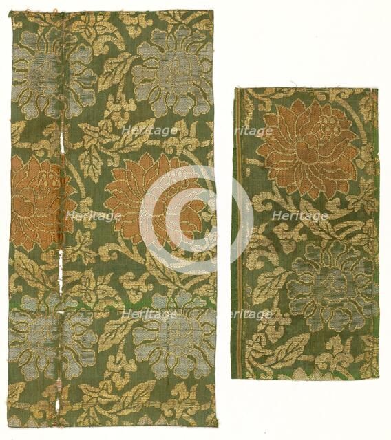 Textile Fragments, 1800s. Creator: Unknown.