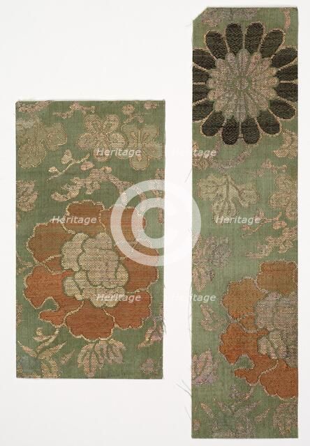 Textile Fragments, 1800s. Creator: Unknown.