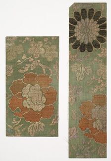 Textile Fragments, 1800s. Creator: Unknown