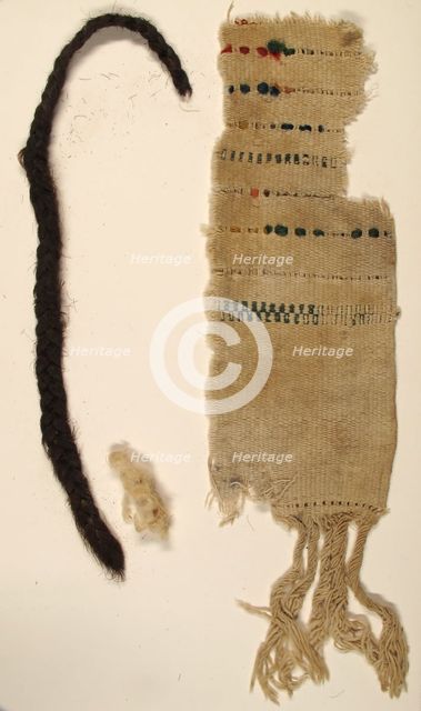 Textile Fragments and braid, Coptic, 4th-7th century. Creator: Unknown.