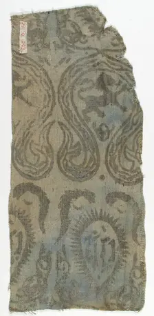 Textile, German, 13th-14th century. Creator: Unknown