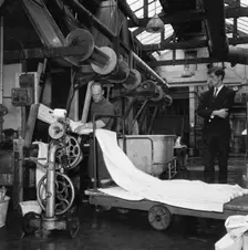 Textile mill, probably in East Lancashire or West Yorkshire, 1966-1974. Creator: Eileen Deste
