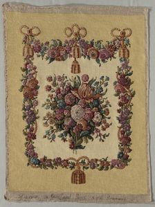 Textile Panel for Fire Screen (replacement), c. 1780. Creator: Unknown