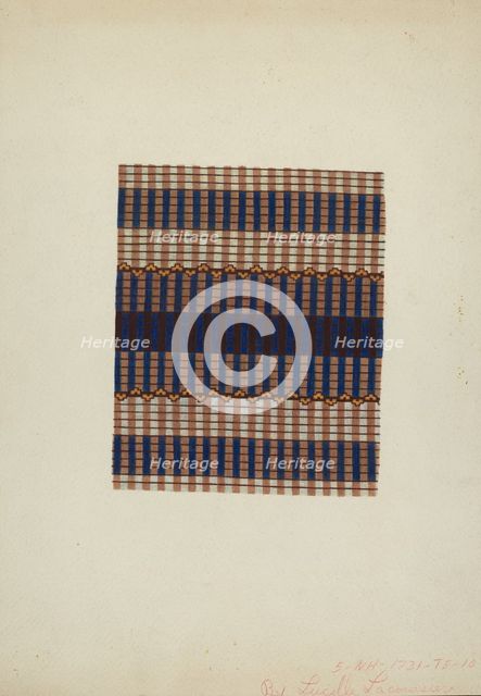 Textile Print, c. 1938. Creator: Lucille Lacoursiere.