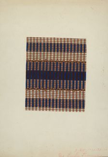 Textile Print, c. 1938. Creator: Lucille Lacoursiere