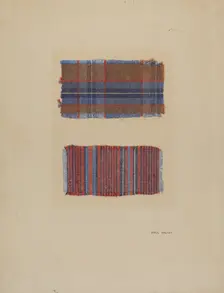 Textile Samples, c. 1938. Creator: Paul Kelly