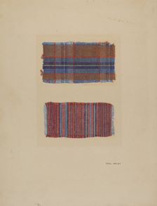 Textile Samples, c. 1938. Creator: Paul Kelly