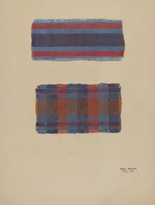 Textile Samples, c. 1939. Creator: Paul Kelly