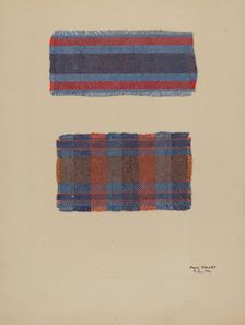 Textile Samples, c. 1939. Creator: Paul Kelly
