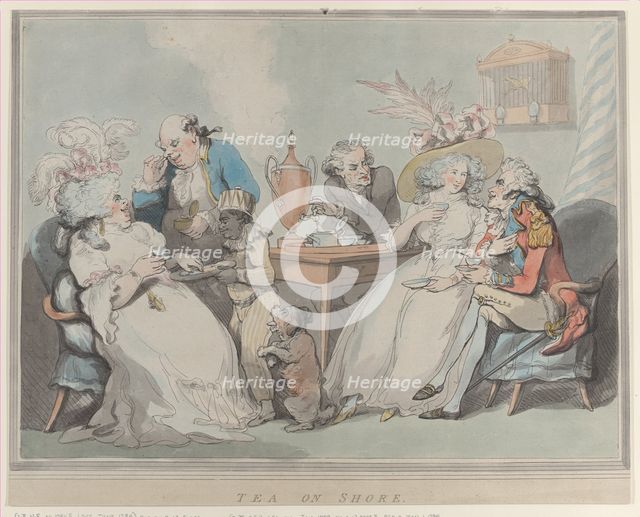 Tea on Shore, 1785-94., 1785-94. Creator: Thomas Rowlandson.
