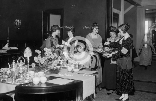 Tea at Hostess House, between c1915 and 1918. Creator: Bain News Service.
