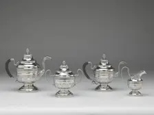 Tea and Coffee Service, 1809/12. Creators: Jean Simon Chaudron, Anthony Rasch