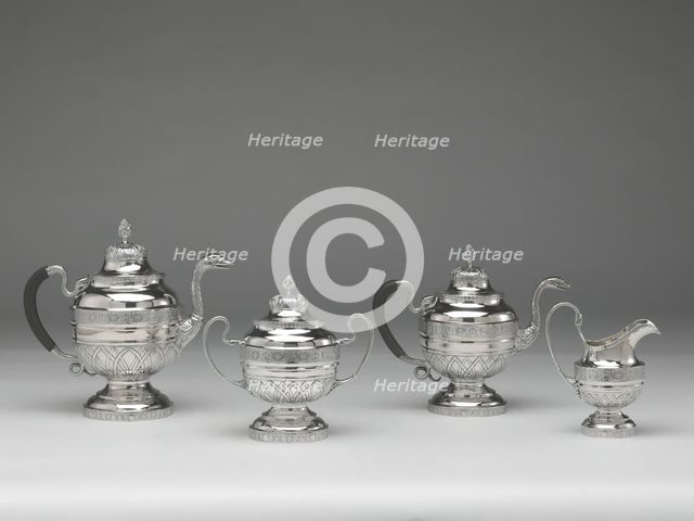 Tea and Coffee Service, 1809/12. Creators: Jean Simon Chaudron, Anthony Rasch.