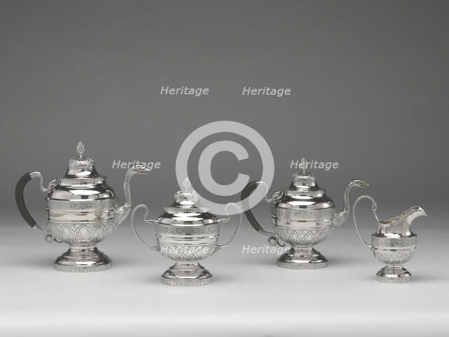 Tea and Coffee Service, 1809/12. Creators: Jean Simon Chaudron, Anthony Rasch.