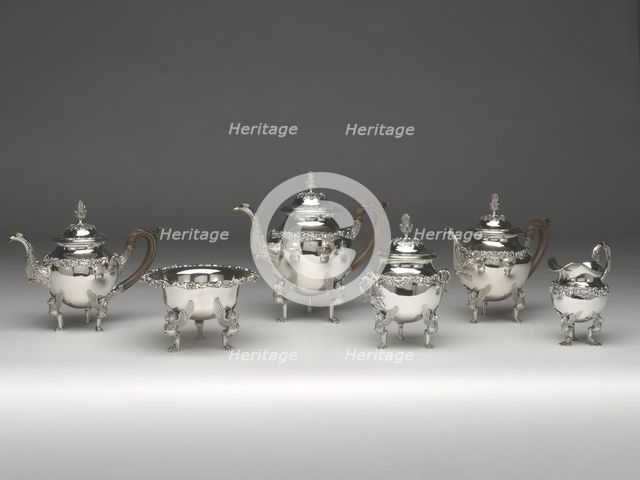 Tea and Coffee Service, 1811/28. Creator: Harvey Lewis.