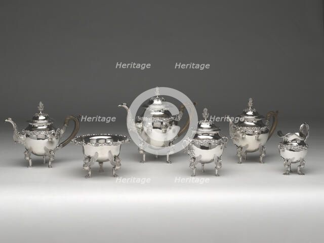 Tea and Coffee Service, 1811/28. Creator: Harvey Lewis.
