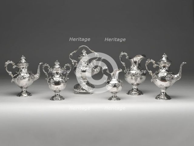 Tea and Coffee Service, 1840/51. Creator: Francis W. Cooper.