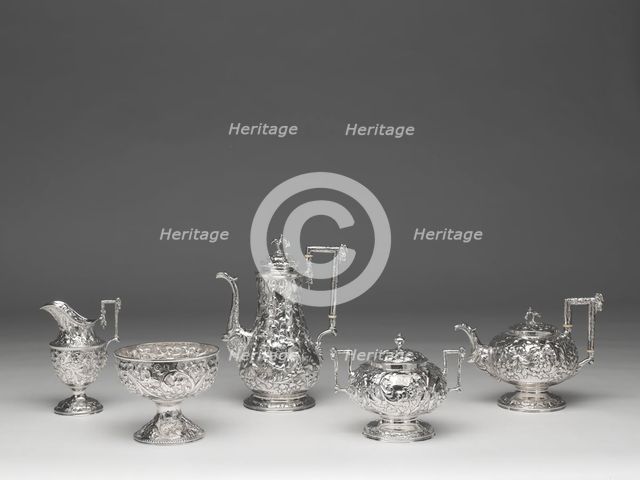 Tea and Coffee Service, 1840/68. Creators: Samuel Kirk & Son, Samuel Kirk & Sons.