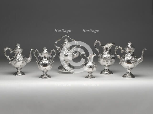 Tea and Coffee Service, 1840/51. Creator: Francis W. Cooper.