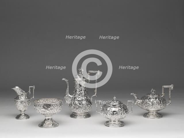 Tea and Coffee Service, 1840/68. Creators: Samuel Kirk & Son, Samuel Kirk & Sons.