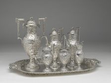 Tea and Coffee Service with Tray, 1850/1900. Creator: Schofield Co. Inc.