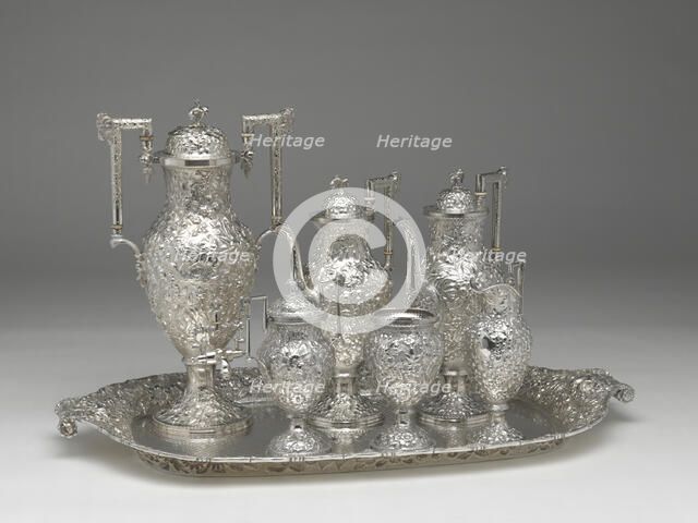 Tea and Coffee Service with Tray, 1850/1900. Creator: Schofield Co. Inc..