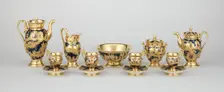 Tea and Coffee Service, Paris, c. 1820. Creator: Denuelle Porcelain Manufactory