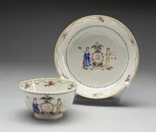 Tea Bowl and Saucer, 1790/1800. Creator: Unknown