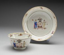 Tea Bowl and Saucer, 1790/1800. Creator: Unknown