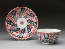 Tea Bowl and Saucer, Worcester, c. 1770. Creator: Royal Worcester