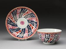 Tea Bowl and Saucer, Worcester, c. 1770. Creator: Royal Worcester