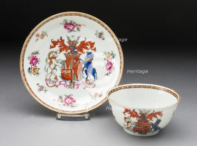 Tea Bowl, Jingdezhen, c. 1750. Creator: Jingdezhen Porcelain.