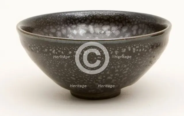 Tea Bowl with "Oil Spot" Markings, Jin dynasty (1115-1234). Creator: Unknown.