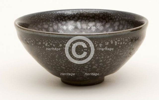 Tea Bowl with "Oil Spot" Markings, Jin dynasty (1115-1234). Creator: Unknown.