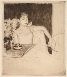 Tea, c. 1890. Creator: Mary Cassatt