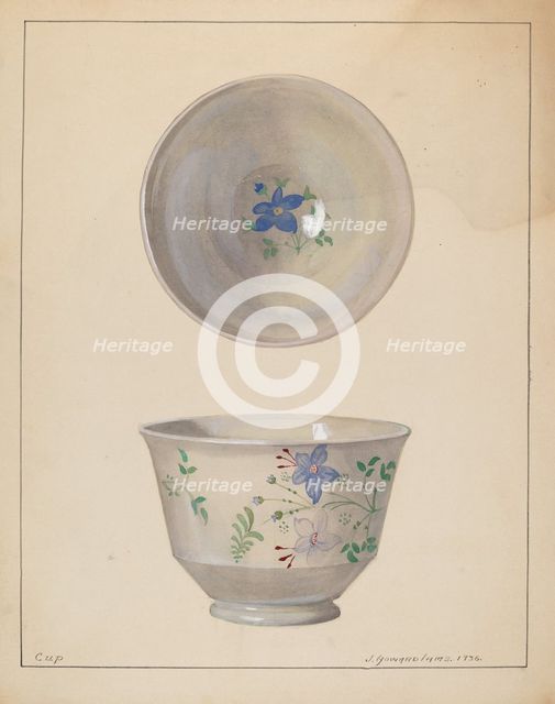 Tea Cup, 1936. Creator: J. Howard Iams.