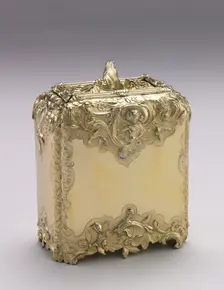 Tea Caddy, 1741-1742. Creator: Paul Jacques de Lamerie (British, 1688-1751)