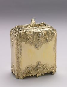 Tea Caddy, 1741-1742. Creator: Paul Jacques de Lamerie (British, 1688-1751)