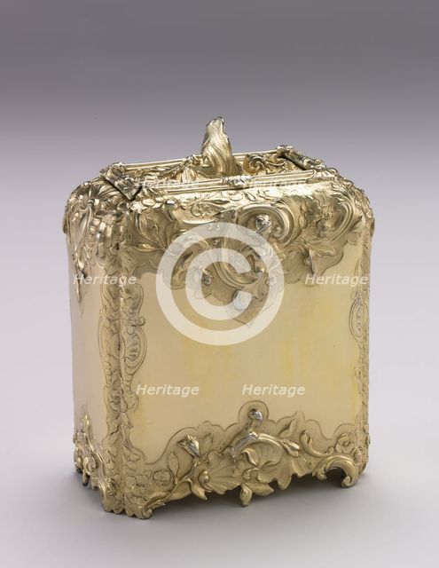 Tea Caddy, 1741-1742. Creator: Paul Jacques de Lamerie (British, 1688-1751).