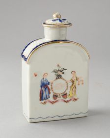 Tea caddy, 1790/1800. Creator: Unknown