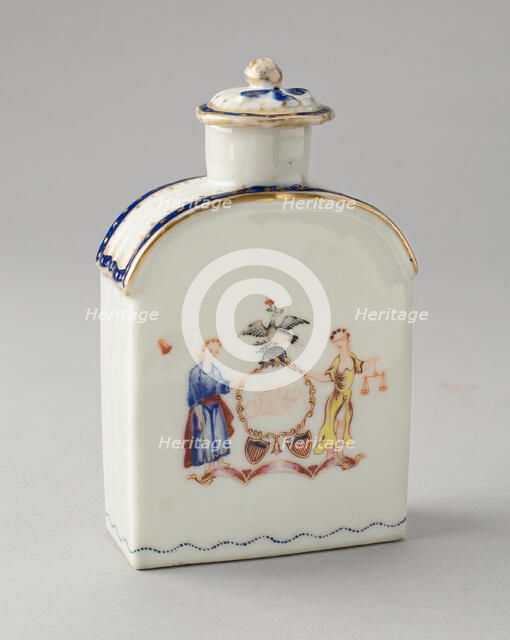 Tea caddy, 1790/1800. Creator: Unknown.
