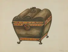 Tea Caddy, 1940. Creator: Marie Lutrell