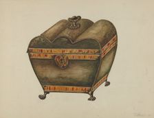 Tea Caddy, 1940. Creator: Marie Lutrell