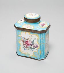 Tea Caddy, Battersea, c. 1755. Creator: Unknown
