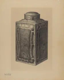 Tea Caddy, c. 1941. Creator: Amelia Tuccio