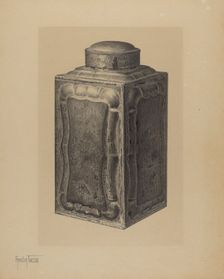 Tea Caddy, c. 1941. Creator: Amelia Tuccio