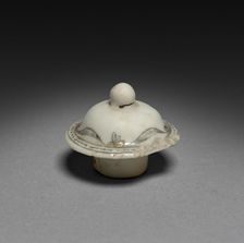 Tea Caddy (lid), c. 1750-1770. Creator: Unknown